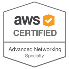 AWS Advanced Networking Specialty — badge de certificação