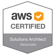 AWS Solutions Architect Associate — badge de certificação